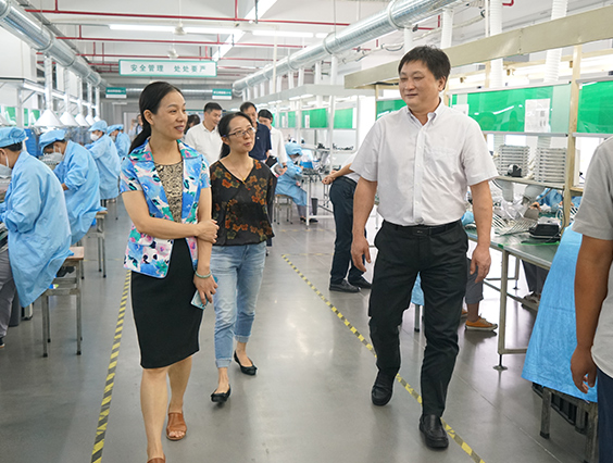 杭州市城市管理局黨組成員、副局長宋曉青一行蒞臨勇電參觀考察